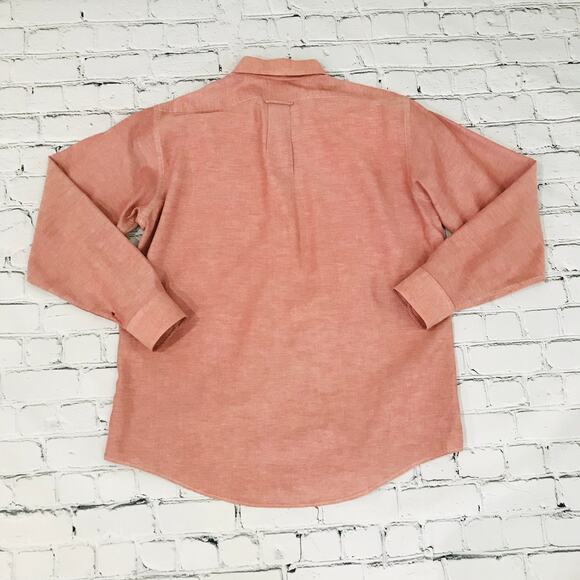 Red Men's Button Down Shirt - Picture 7 of 9